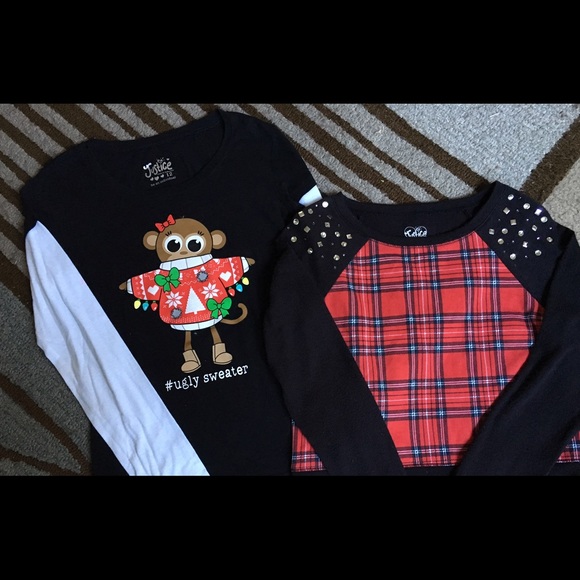 Justice long sleeve shirts