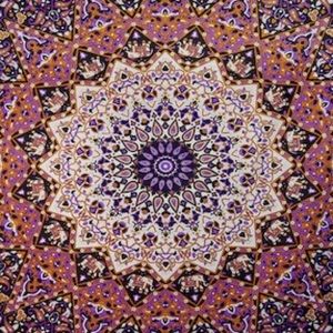 Purple glow in the dark tapestry