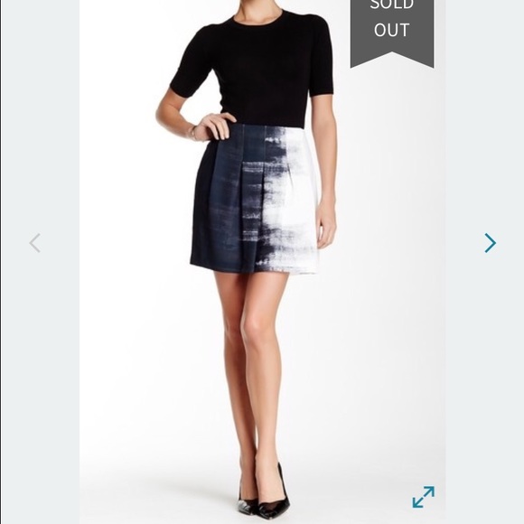 Vince Dresses & Skirts - Vince Dry Brush Print Skirt