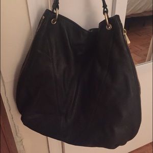 Black leather bag - great condition