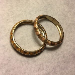 Bangle bracelet Set Gold & Pink