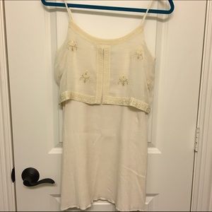AEO Cream/Off-White Shift Dress