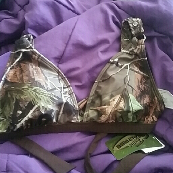 Camo swim top