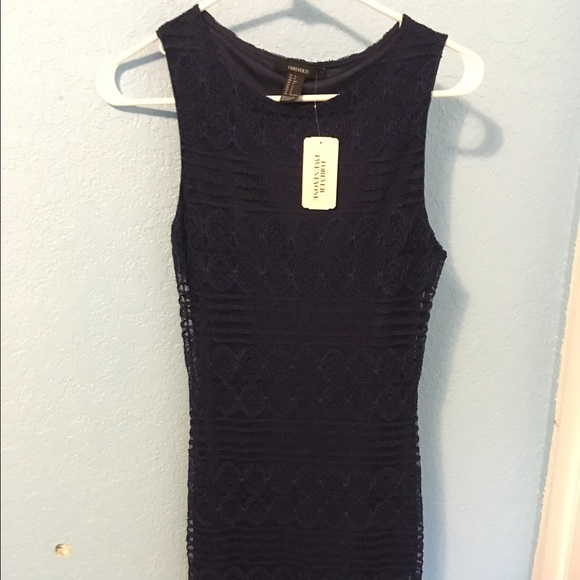 Navy blue laced dress