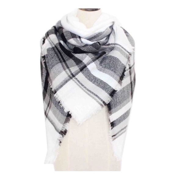Plaid Blanket Scarf