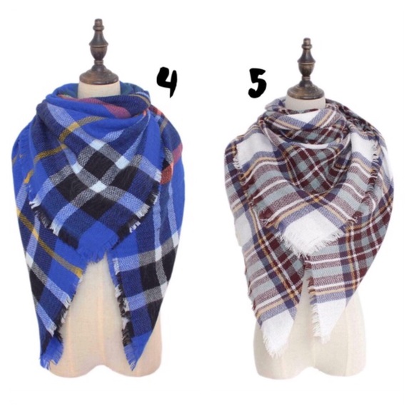 Plaid Blanket Scarf_2