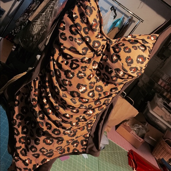 NWT One Piece Sexy Leopard swimsuit ~18DD~!! Wow