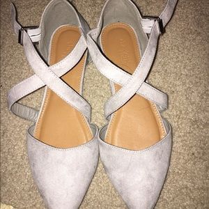 Light Blue Pointy Flats