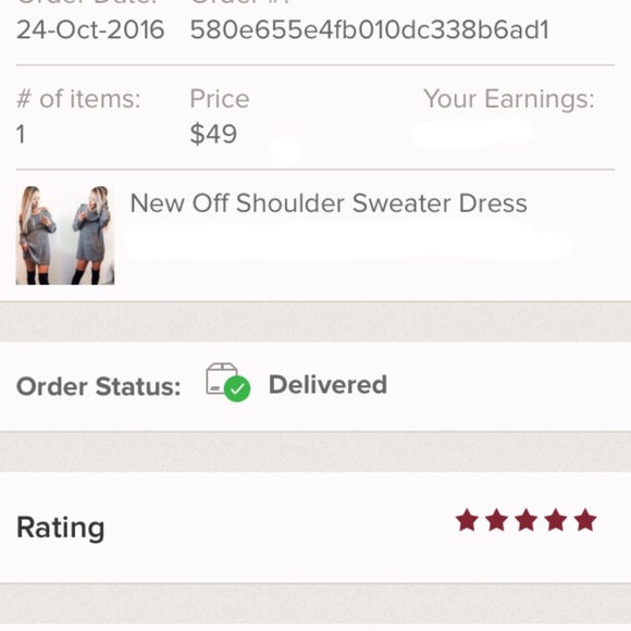 Last One Clearance -host pick Off Shoulder Sweater - Picture 3 of 3