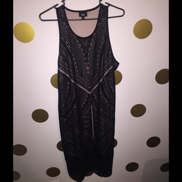 Overlay midi dress