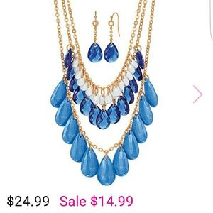 Necklace with earrings