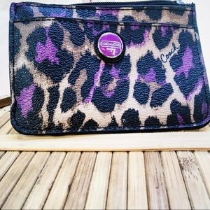 Coach Leopard Wristlet