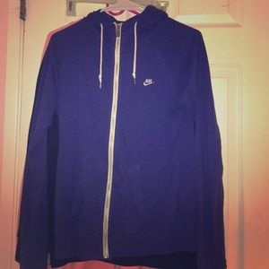 Nike purple zip up