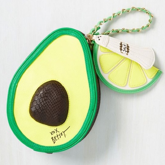 Betsey Johnson Handbags - ♦️SALE♦️✨HP✨ Betsey Johnson Avocado Wristlet