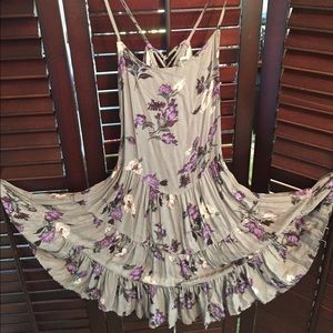 FREE PEOPLE CIRCLE OF FLOWERS SLIP DRESS MEDIUM