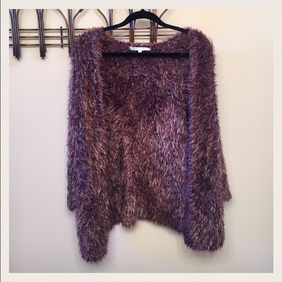 Purple fuzzy sweater!