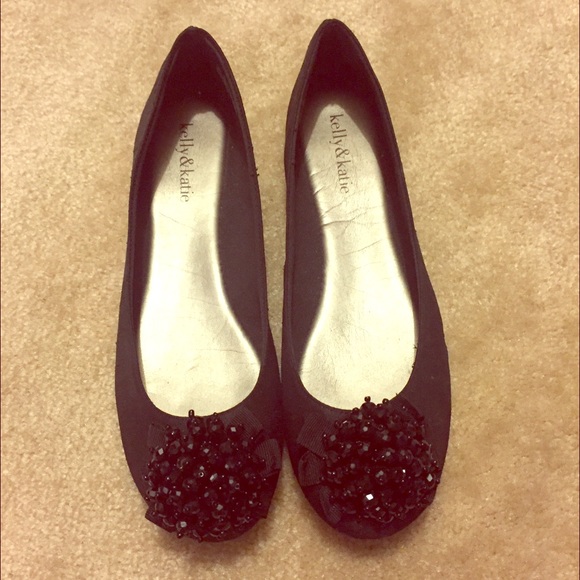 Kelly&Katie Flats with Beaded Toe - Size 8.5