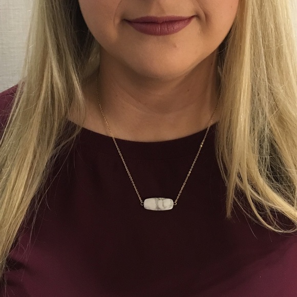 (marble)natural stone necklace - Picture 2 of 3