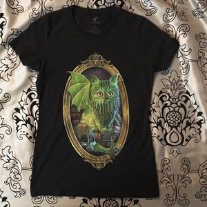 "Cathulhu" shirt black N/WOT size small