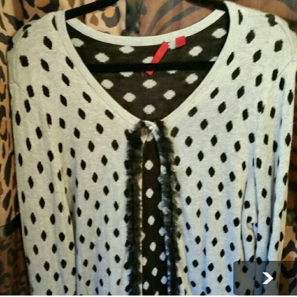 Polka dot cardigan