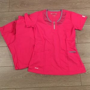 Grey's Anatomy by Barco pink scrubs