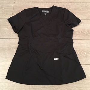 Grey's Anatomy black scrub top
