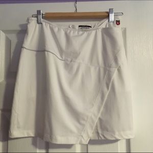 White golf skort