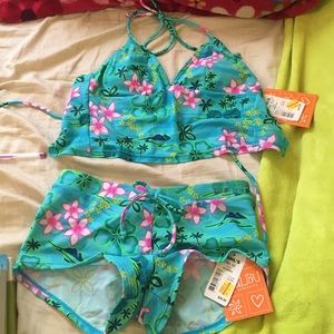 Kohl's multi colored girls swim suit!