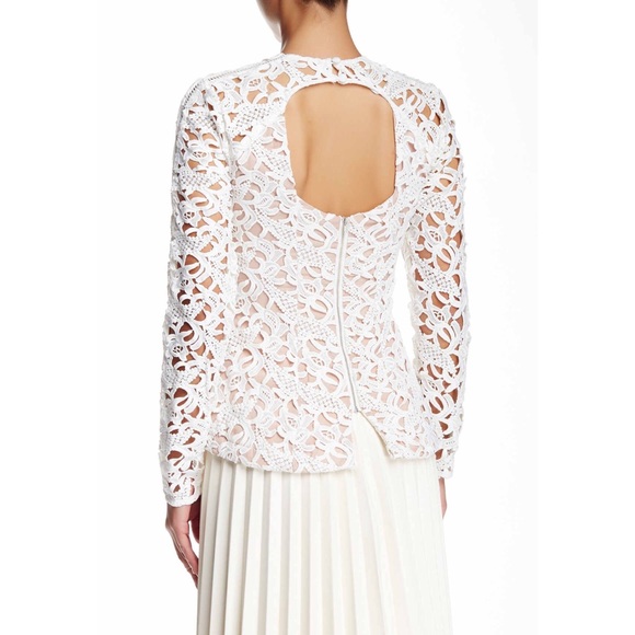 1 Left!! Stylerstalker White Lace Top - Picture 4 of 4