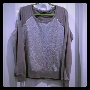 Banana Republic Sequin Panel Sweatshirt