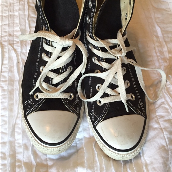 Black high top Converse