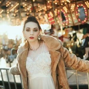 SOLD Fuzzy Faux Fur Coat by White Stag SOLD