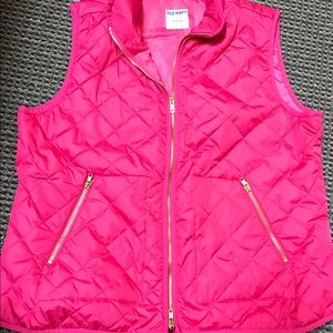 XL Old Navy Quilted/Puffer Pink Vest