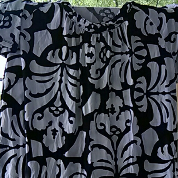Black and white croft and borrow shirt