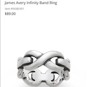 James Avery Infinity Ring