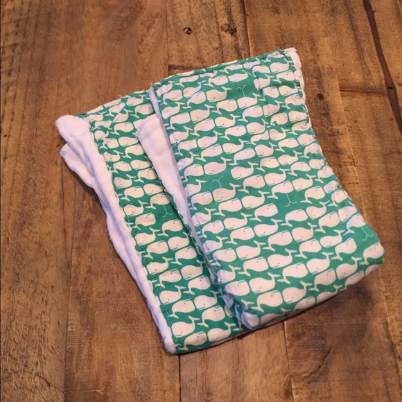 Set of unique burp cloths