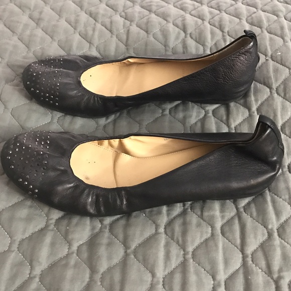 J. Crew Shoes - J.Crew Cece flats with crystals black leather
