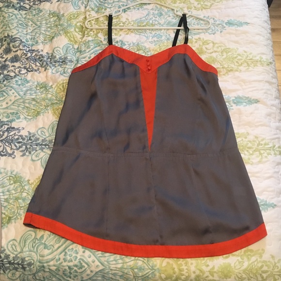 Gray/Orange Vintage Tank