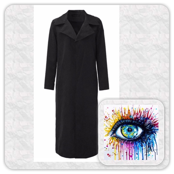 ✂️CLEARANCE✨Very nice long trench jacket🌟 - Picture 2 of 4