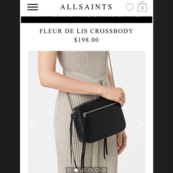 All Saints crossbody bag, "Fleur De Lis"