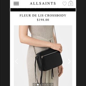 All Saints crossbody bag, "Fleur De Lis"