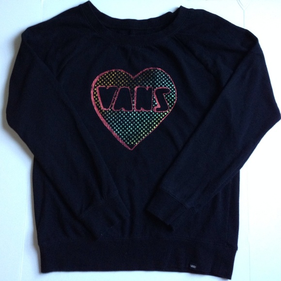 Vans Heart Sweatshirt Size L