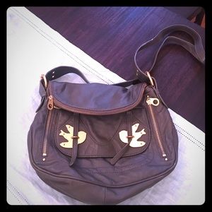 Natasha Petal to the Metal Grey Messenger Bag