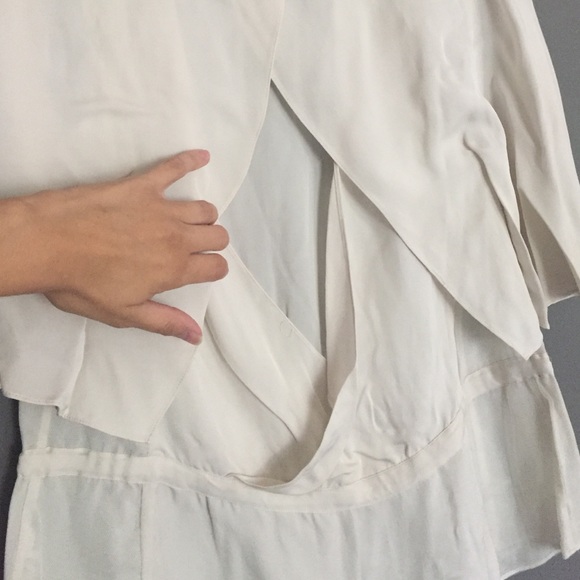 Ivory silk top - Picture 3 of 4