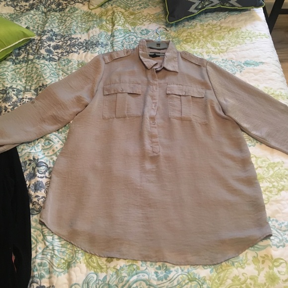 Tan long sleeve-polyester