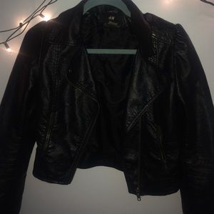 H&M faux leather jacket
