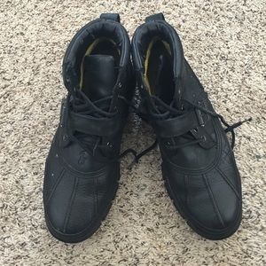 Black Leather Polo Boots for Men!