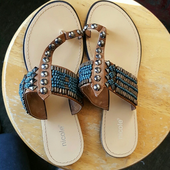 Beaded Nicole sandals