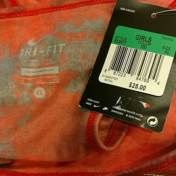 CLEARANCE Nike Coral Racerback Dri-Fit Workout Tank - Picture 3 of 3