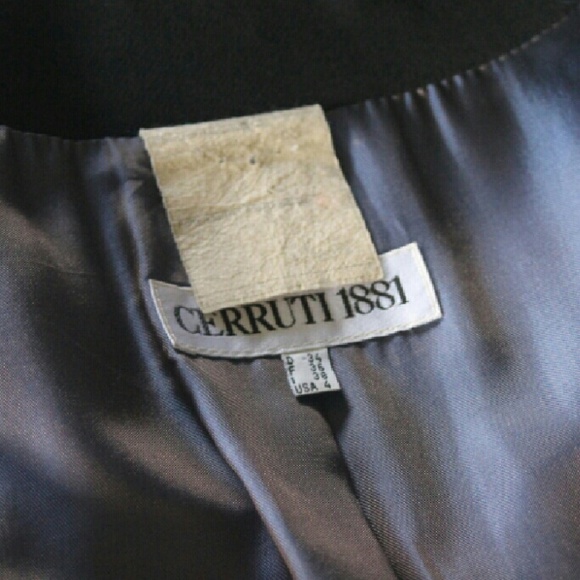 Designer Cerruti Blazer Jacket with Blue Cuffs - Picture 3 of 4